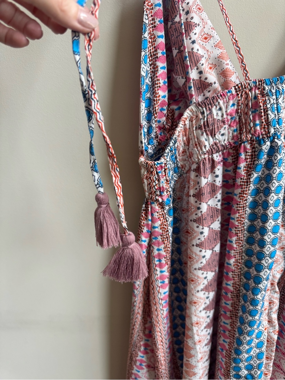 Lulus Maxin' Relaxin' Blue Multi Print Maxi Dress - Picture 12 of 16